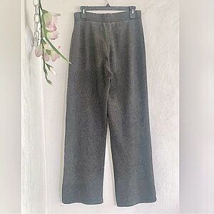 Sigrid Olsen gray pull on wide leg lounge pants fits Small to Medium Scandi Girl